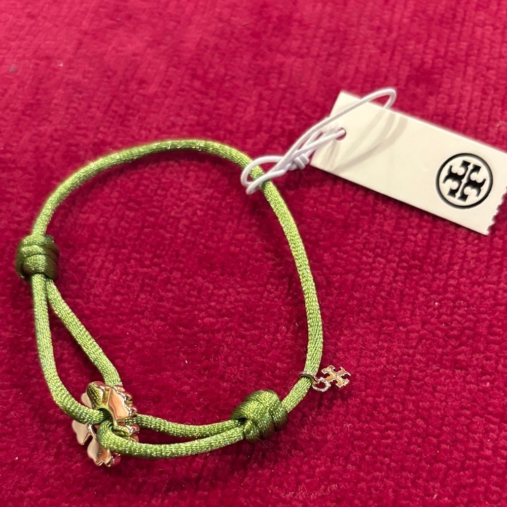 New Tory Burch Kira clover slider Bracelet
